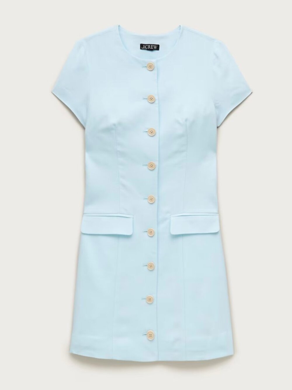 J.CREW parc dress in gramercy linen blend. Size: 10. midday skies. Item # ct596.